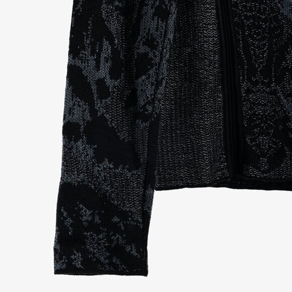 Roberto Cavalli Black Metallic Knit Cardigan - Picture 6 of 12